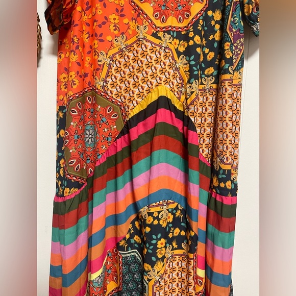 Multicolor Printed Bohemian Maxi Dress multiple sizes S-L - Picture 9 of 11